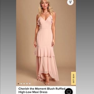 Lulu’s Cherish the Moment High Low Maxi Dress. - XL